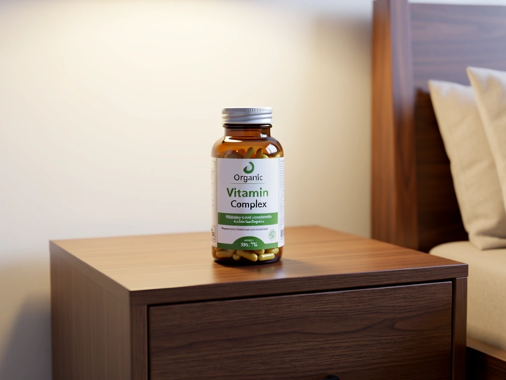 Wellness products on a nightstand